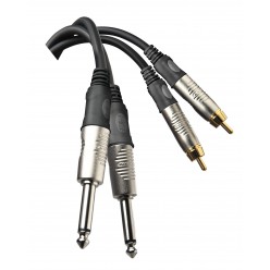 DIE HARD DHT535 kabel 2x Jack 6.3 mono - 2x RCA